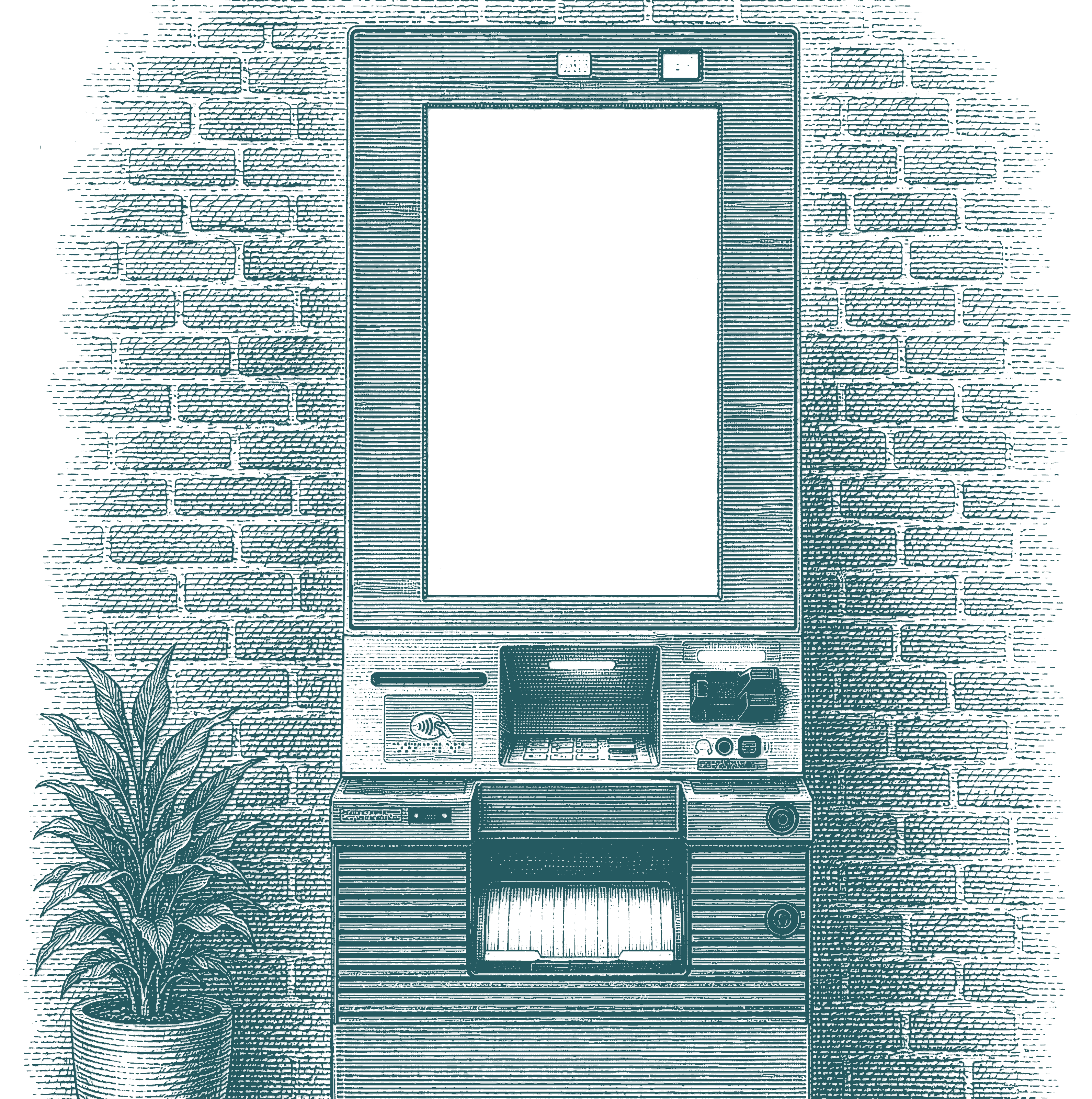 Etching-style illustration of the Pivot